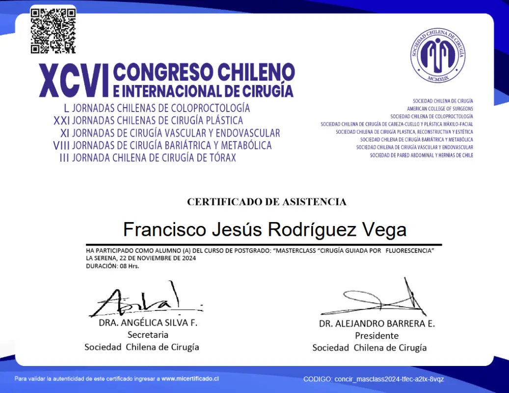 Certificado completar latin american forum 2024 avanzado, bariatico y metabolico
